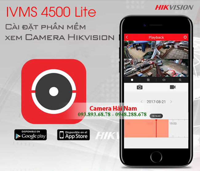 IVMS 4500 lite - Tải & Cài đặt Camera Hikvision trên điện thoại Androi, Iphone