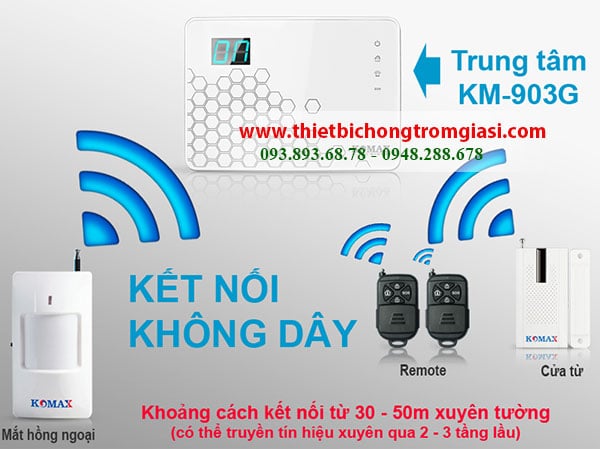 Thiết bị chống trộm Komax KM-903G chính hãng, giá rẻ