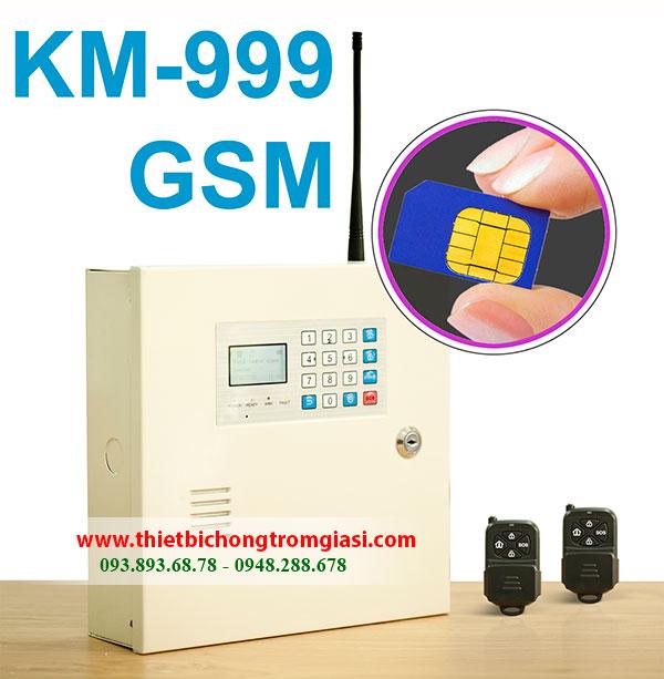 Thiết bị chống trộm cao cấp Komax KM-999GSM dùng SIM báo qua điện thoại Chính hãng, Giá rẻ