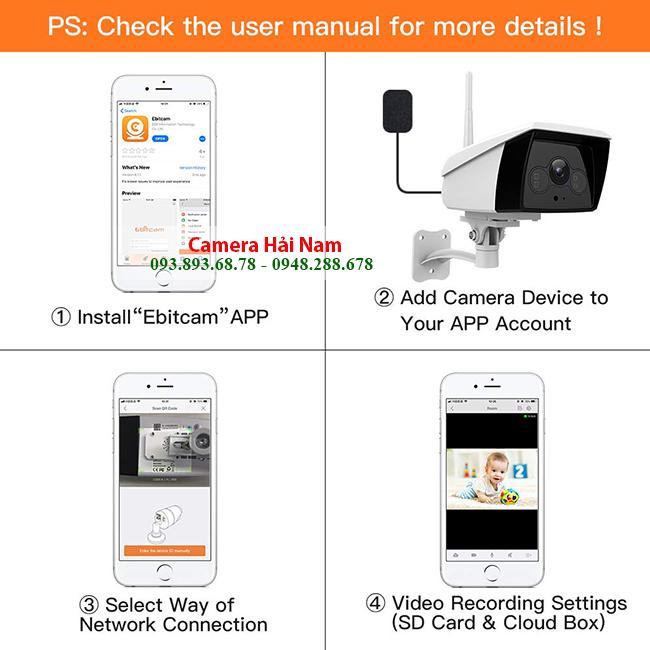 Ebitcam PC Download và Cài đặt phần mềm xem camera Ebitcam trên máy tính chi tiết 