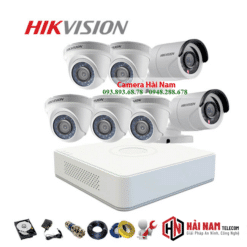 Trọn Bộ 7 Camera Hikvision 2MP Full HD 1080P - GIẢM TẬN GỐC - BAO LẮP