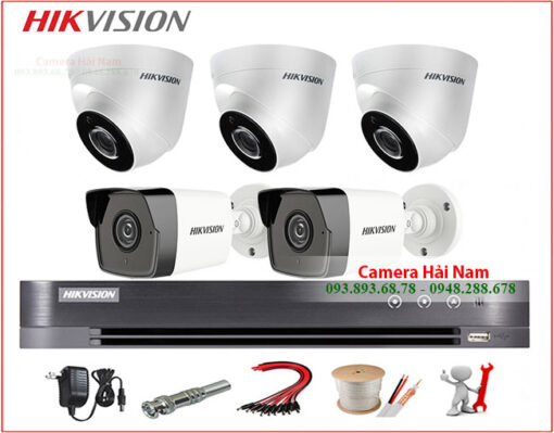 Trọn bộ 5 camera Hikvision 5MP \