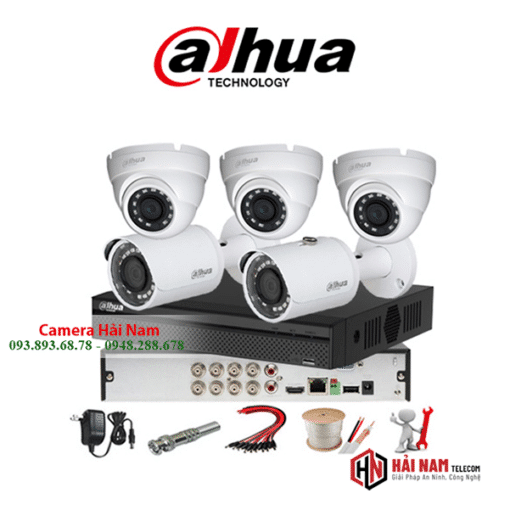 Trọn bộ 5 camera HDCVI Dahua 5MP Chính hãng